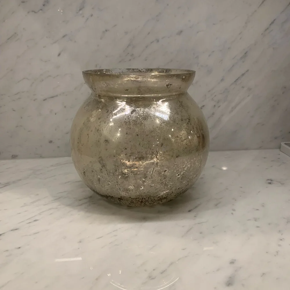 West Elm Mercury Glass Vase